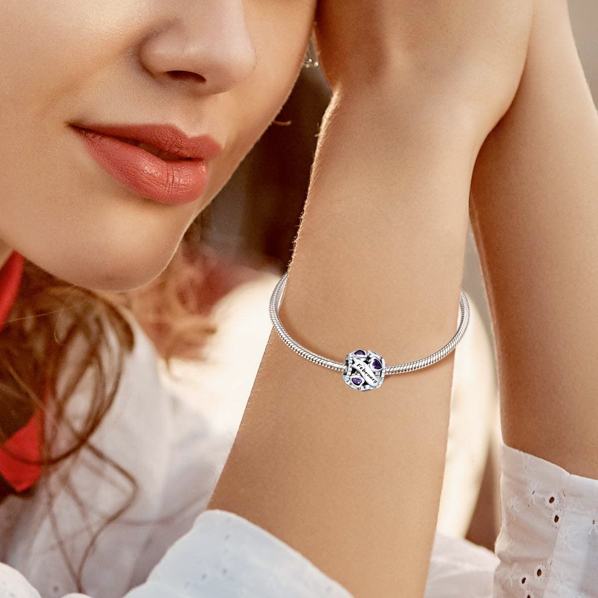 Pavé Heart Bracelet with Cubic Zirconia | Sterling silver | Pandora US