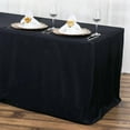 thumbnail image 3 of Efavormart 6FT Fitted Black Polyester Rectangular Table Cover for Wedding Party Dining Banquet Events Restaurant Kitchen Home & Multi-Use, 3 of 10