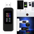 thumbnail image 1 of Medidor de potencia Probador USB Voltímetro USB Medidor Temporizador Amperímetro Monitor digital Banco Negro Cola Medidor de corriente USB, 1 of 7