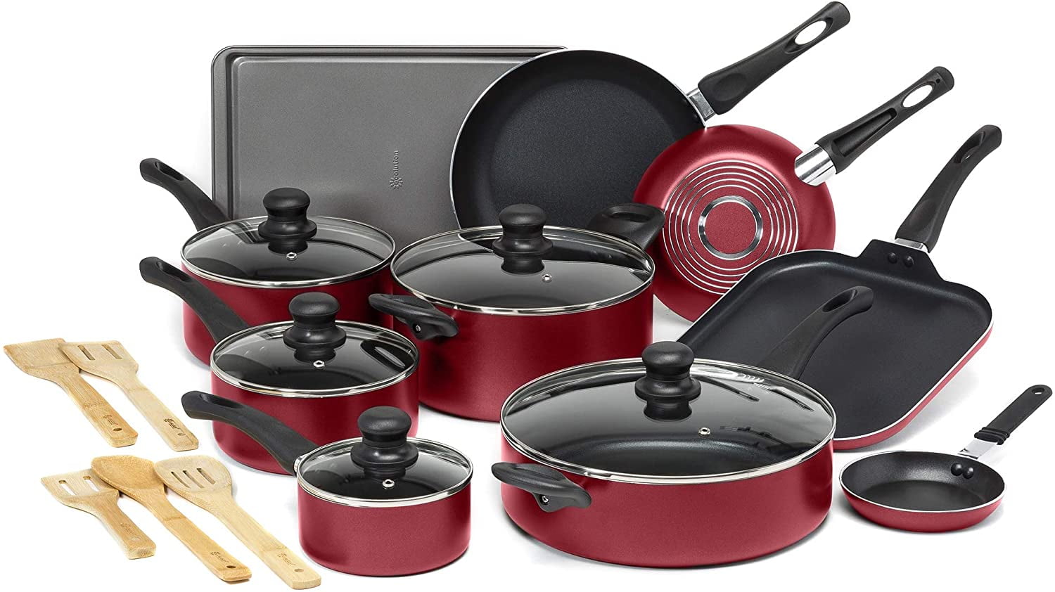 Ecolution Easy Clean NonStick Cookware, Dishwasher Safe Pots and Pans