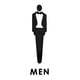 thumbnail image 2 of Letrero para puerta de baño, letrero para WC, letrero para baño, decoración para baño masculino y femenino, placa decorativa para baño. hombre l, 2 of 9