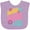 Lavender, variant on Inktastic Nana and Pops Love Me Retro Flowered Girls Baby Bib