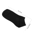 thumbnail image 2 of unbranded 6 Pares Calcetas Tobilleras Invisibles De Negro Absorbentes Para Mujer Uso Casual Y Deportivo, 2 of 6