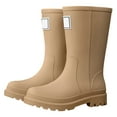 thumbnail image 7 of KANG Women's Mid Calf Rain Boots Slip Fashion Rubber Shoes With Thick Sole Rain Boots Collar Gardening Boots Ultra Lightweight Portable Garden Shoes, 7 of 7
