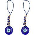 thumbnail image 1 of 2 piezas de amuleto decorativo para el hogar, colgante de mal de ojo, amuleto decorativo para el hogar, protección, bendición, regalo, colgante de cuentas de vidrio, 1 of 5