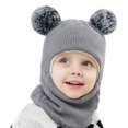 thumbnail image 1 of Gorro para niños, Bufanda, Gorro de Invierno para niños, Gorro de Punto, Conjunto de Bufanda, Gorro con Capucha cálido, Claridad Notable, 1 of 6