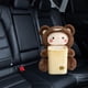 thumbnail image 2 of Caja de pañuelos de peluche suave para coche, papelera con bonitos animales de peluche, correas elásticas universales Oso, 2 of 5