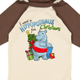 thumbnail image 4 of Inktastic I want a Hippopotamus for Christmas Boys or Girls Long Sleeve Baby Bodysuit, 4 of 5