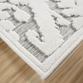 thumbnail image 6 of Orian Boucle Salvador 5'2" X 7'6" Natural Gray Damask Outdoor Rug, 6 of 9
