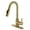 Brushed Brass, variant on Gourmetier LS8780CTL Continental Single-Handle Pull-Down Kitchen Faucet, Matte Black