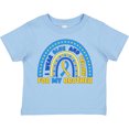 thumbnail image 3 of Inktastic I Wear Blue and Yellow for My Brother Down Syndrome Awareness Rainbow Boys or Girls Toddler T-Shirt, 3 of 5