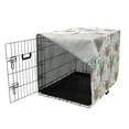 thumbnail image 3 of Christmas Dog Crate Cover, Pattern of Sloths Holiday Socks and Gift Boxes, Easy to Use Pet Kennel Cover Small Dogs Puppies Kittens, 7 Sizes, Seafoam Dark Tan, by Ambesonne, 3 of 6
