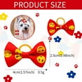 Vibrant and Colorful Small Dog Bow Hair Bands Adorable Puppy Hair