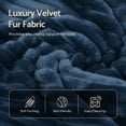 thumbnail image 5 of Advwin 110" Oversized L Shaped Sofa with Chaise, Comfy Plush 2-Piece L-Shaped Sectional Couches with 8 Pillows, Soft Fluffy Upholstered Sofa Bed for Living Room Apartment Bedroom, Navy Blue, 5 of 12