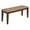 Dark Brown, variant on Benzara Fabric Upholstered Solid Wooden Bench, Light & Dark Brown-Color:Dark Brown