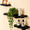 Black, variant on MEHOOM Set of 3 Live Edge Solid Wooden Floating Shelves, Rustic Farmhouse Vintage Wall Shelf Display Decor for Living Room, Bathroom, Bedroom, Brown