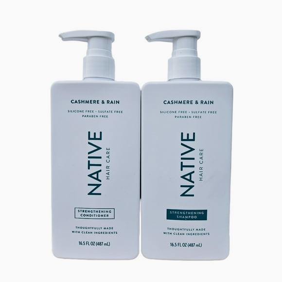 Native Cashmere & Rain, Strengthening Shampoo and Conditioner Set 16.5 oz