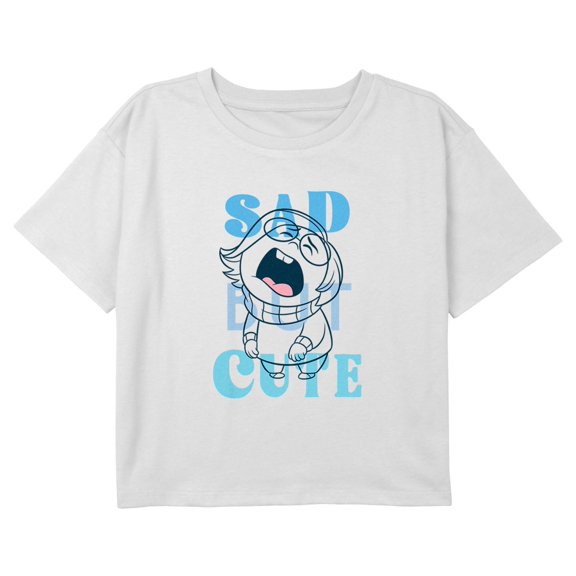 Girl's Inside Out 2 Sadness But Cute Graphic Crop Top T-Shirt