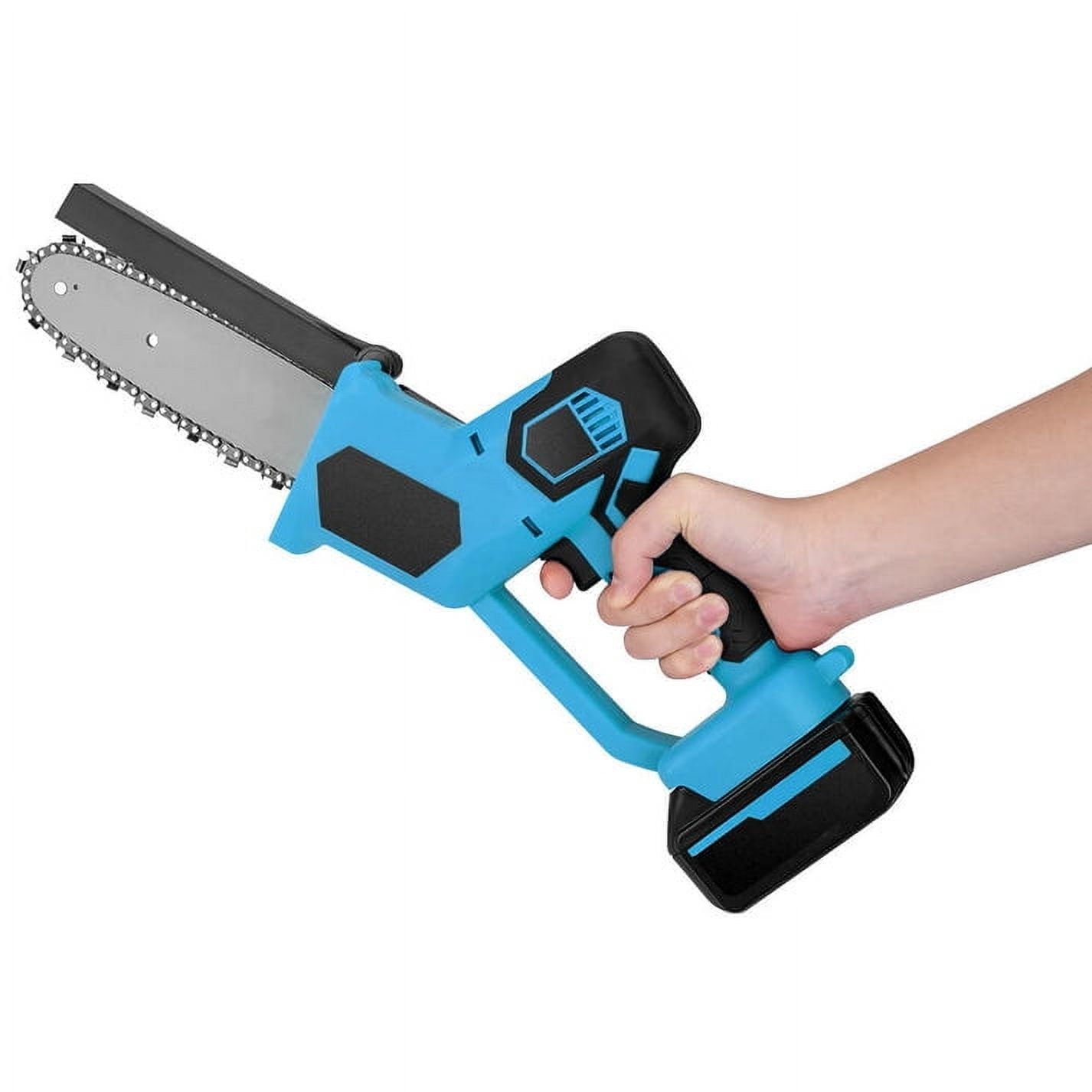 8 inch Mini Chainsaw, Portable Cordless Power Chain Saws with 2 Rechargeable Battery, Handheld Pruning Shears Chainsaw for Tree Branches Wood Cutting, Courtyard, Garden
