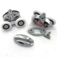 thumbnail image 5 of Set Of 4 Shower Door Rollers - Two Wheels - Oval - Butterfly Shaped (23mm), 5 of 5