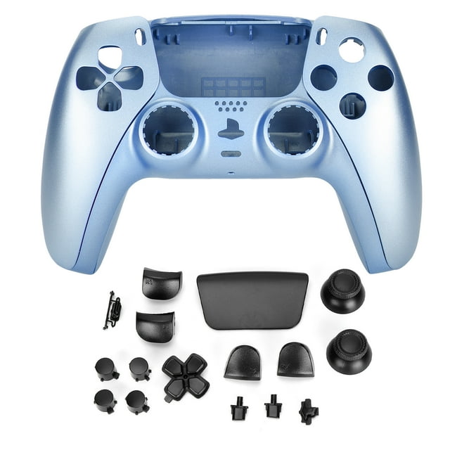 Botón de repuesto para mando, carcasa de repuesto, accesorios de bricolaje para mando de PS5, azul