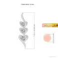 thumbnail image 3 of ANGARA Natural Three Stone Diamond Heart Pendant in 14K White Gold for Women (Size-3.8mm| Color-K| Clarity-I3) | April Birthstone, Anniversary, Jewelry Gift for Women | Natural Diamond Necklace, 3 of 7
