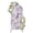 Purple, Pink, Green, variant on Arch Backdrop 4 Ft, Country Birds Spandex Stretch Fitted Arch Cover, Round Top Chiara Arches Stand Backdrop Cover for Wedding Birthday Party Baby Shower White Flowers Botanical Leaves Rustic Purple