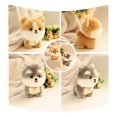 thumbnail image 5 of Regalo de cumpleaños, lindo muñeco de cachorro, muñeco de peluche, muñeco husky, muñeco corgi, muñeco de peluche de simulación, juguete para niños, regalo, 5 of 5