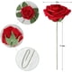 thumbnail image 2 of Bienvenido Flor Artificial Rosa Roja 25 Piezas/50 Piezas Rosas Falsas de Aspecto Real con Tallo para DIY Ramos de Boda Centros de Mesa Arreglos Fiesta Baby Shower Decoraciones del Hogar, 2 of 7