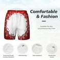 thumbnail image 6 of Picia Winter Christmas Snowflake pattern Mens Swim Trunks with Compression Liner Stretch Beach Shorts Quick Dry with Zipper Pockets No-Chafing Board Shorts-XX-Large, 6 of 9