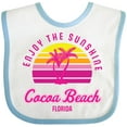 thumbnail image 3 of Inktastic Summer Enjoy the Sunshine Cocoa Beach Florida in Pink Boys or Girls Baby Bib, 3 of 4