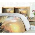 thumbnail image 5 of Ambesonne Yellow Duvet Cover Sets, Utopia Metropolis Urban, 2-Queen, Yellow Peach, 5 of 7