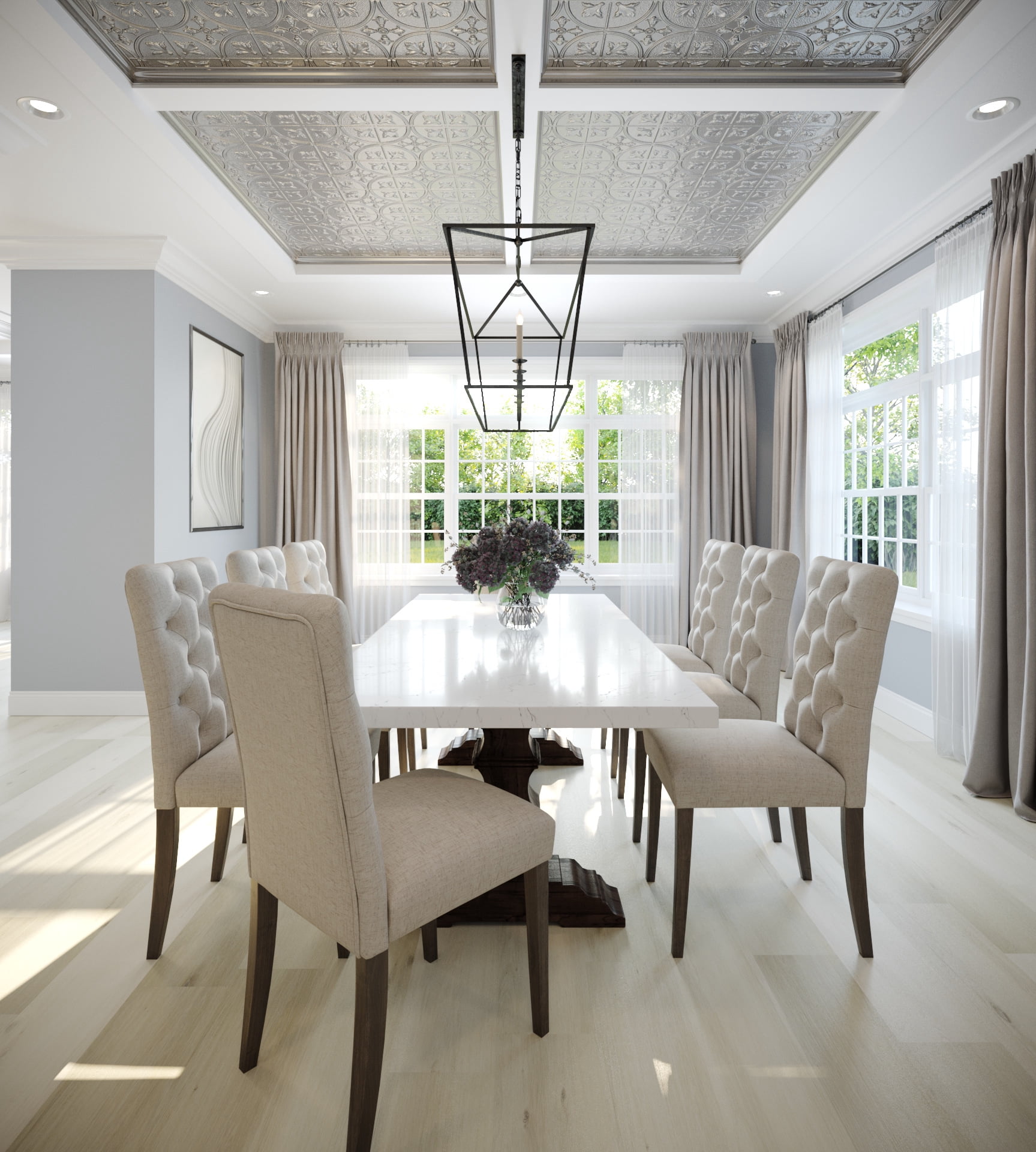 Elegant Vinyl Plank Flooring - Interlocking Floating Planks - 21.42 Square Feet of Flooring Per Carton - Erie from The Ascent Collection by Finesse Floors