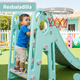 thumbnail image 4 of PLAYOUT KIDS | Resbaladilla Infantil 2 en 1 con Canasta de Básquetbol Color Aqua Plástico Resistente Interior Exterior 1.75m, 4 of 4