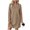 #Khaki 1, variant on Vynhevius Womens Solid Textured Dress Crew Neck Long Sleeve Casual Loose Mini