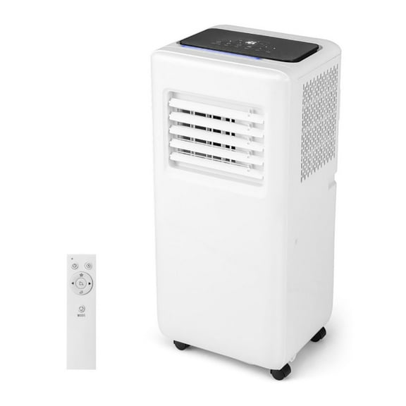 8000 BTU Portable Air Conditioner with Remote, 3-in-1 Cooling, Dehumidifier & Fan - 250 sq ft Coverage - Low Noise, LED Display, Timer, Easy Install for Bedroom, Living Room, Office