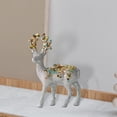 thumbnail image 4 of 2 piezas Reno Elk Salvador Árbol de Navidad Decoración Artesanía Figuras Colgante de ciervo decorativo, 4 of 10