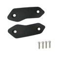 thumbnail image 3 of DYNWAVECA 2 Pieces Motorcycle Mirror Block Off Plates Decoration Rearview Mirror Parts Black, 3 of 9