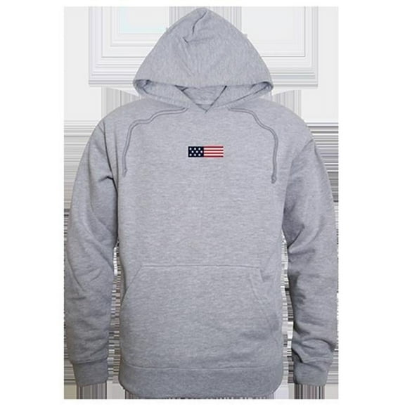 US Flag 1 Graphic Pullover Sweatshirt, Heather Gray - 2XL