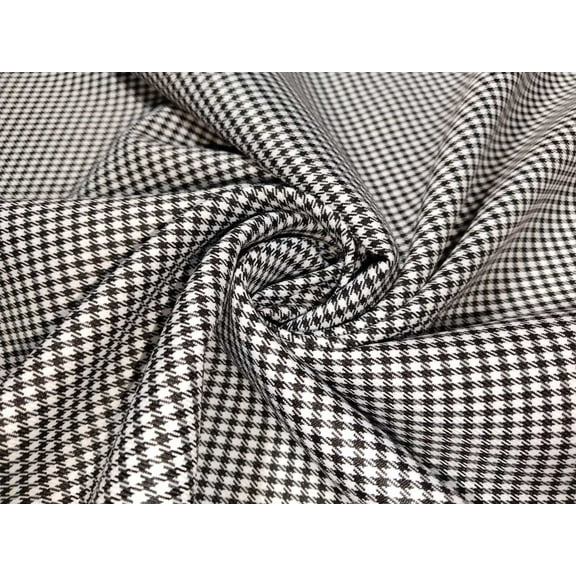 SUITING PLAIDS POLYESTER VISCOSE 58" available in 2 colors tan/black and black/white