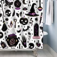 thumbnail image 3 of Tchckioa Black White 36x72 Inch Shower Curtain for Bathroom,Halloween Waterproof Bath Curtain,Hooks Top, 3 of 8