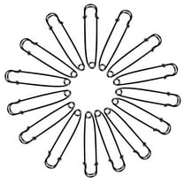 Baitaihem Safety Pins, 3" Large Safety Pins Pack of 50 for Clothes Leather Canvas Blankets Crafts Skirts Kilts, Extra Large Safety Pin Heavy Duty Safety Pins (Black)