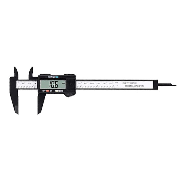 Calibrador Vernier con pantalla Digital LCD electrónica de plástico 0150mm micrómetro Ehuebsd regla de medida de madera herramienta de marcado de perfiles
