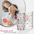 thumbnail image 2 of Gifts for Aunts - Aunt Gifts from Niece Nephew - Aunt Christmas Gifts, Birthday Gifts for Aunt, Aunt Mother Day Gifts - 20oz Aunt Cooler Stainless Steel Tumbler, 2 of 6