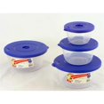 thumbnail image 1 of FamilyMaid 62041 3 Piece Round Storage Container, Blue - Pack of 48, 1 of 1