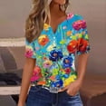 thumbnail image 2 of My Orders Cute Summer Tops for Women Floral Cotton T Shirts Loose Basic Fitted Cropped Tees Women Fashion Tops 2025 Previous Orders, 2 of 5