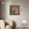 thumbnail image 5 of Rosy Roar Canvas Modern Trendy Art by Art Remedy, Silver Frame, 24" x 24", 5 of 7