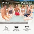 thumbnail image 2 of Intex PureSpa 6 Person Inflatable Spa, Multicolor Light, & 2 Pack Headrests, 2 of 11