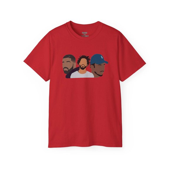 THE BIG 3 T-SHIRT | AUBREY, JERMAINE, K. DOT | 4 Colors | Heavy Cotton Quality