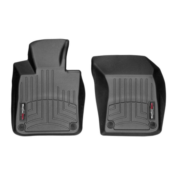 WeatherTech Custom Fit FloorLiners compatible with 2018-2024 Volvo S90 - 1st Row (Driver & Passenger), Black